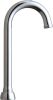 CHICAGO FAUCETS, 3-1/2" RIGID / SWING GOOSENECK SPOUT WITH FIXED OR 360° SWING, CHROME PLATED 