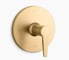 KOHLER, TS74042-4-2MB, PITCH RITE-TEMP VALVE TRIM,  VIBRANT BRUSHED MODERN BRASS
