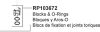 DELTA, RP103672, BLOCK AND O'RINGS FOR 21742F, 35765LF, 21715LF, 21716LF SERIES FAUCET