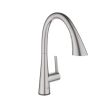 GROHE, 30205DC2, 1.75GPM ZEDRA SINGLE-HANDLE PULL DOWN KITCHEN FAUCET TRIPLE SPRAY, SUPERSTEEL - DISCONTINUED