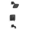 KOHLER, TS27403-4-BL, 2.5 GPM RIFF RITE-TEMP BATH AND SHOWER TRIMM KIT, MATTE BLACK