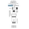 WALTER, LF263321, WOLVERINE BRASS (53573) CERAMIC CARTRIDGE WITH BRASS STEM, HOT
