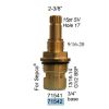 JERICH, 71542LF, SEPCO STEM ASSEMBLY, COLD