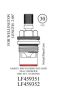 WALTER, LF459351, WELLINGTON; SEARS; ORCHARD LAVATORY FAUCET CERAMIC CARTRIDGE, HOT